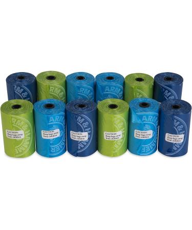 Arm & Hammer Easy-Tear Disposable Dog Poop Bag Refills - 180 Bags, Fresh Scent, Odor Control - Assorted Colors - Buy Online on GoSupps.com