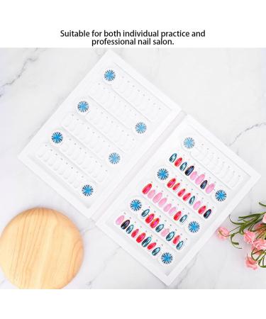 Nail Polish Display Book Materials Safety and Environmental Protection Color Card for Home Manicure Store Beauty Salon Salon Shop(White) - Buy Online on GoSupps.com