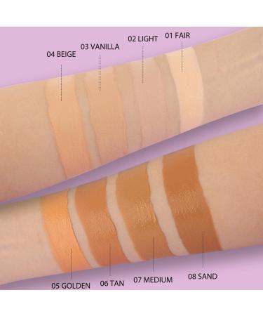 Concealer Serums | Professional Waterproof Up Makeup Concealer | Scar Hiding Spots Birthmarks Concealer Makeup Up Cream Aezon 08 Sand Wheat Color - Buy Online on GoSupps.com