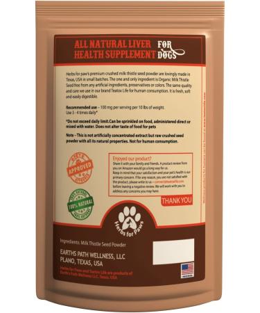 Liver Support for Dogs and Cats - Milk Thistle Supplement 4oz - Buy Online on GoSupps.com