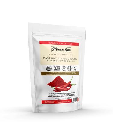 Minerva Spices Organic Cayenne Pepper Ground 4 Oz 120 Grams Premium Quality 100% Pure Non-GMO Vegan Gluten-Free and Kosher Certified