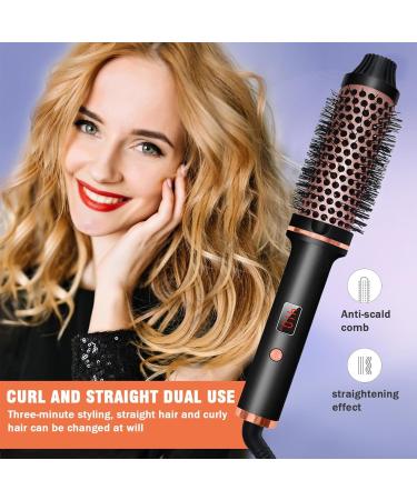 Hair Straightening Comb - Hair Styling Brush Adjustable Heat for Quick Styling | Sleek Straightener and Curler for Effortless Hair Transformation Travel-Friendly Tool for Female Women Girls - Buy Online on GoSupps.com