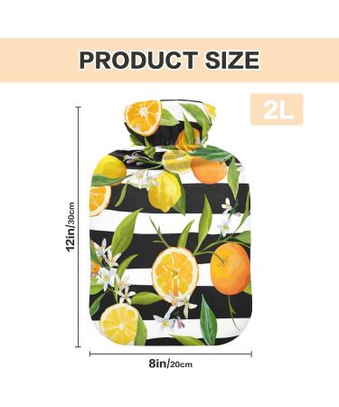 Shop Hot Water Bottles - Orange & Lemon Cover for Pain Relief | 2L Water Bag for Neck & Shoulder Comfort - International Shipping - Buy Online on GoSupps.com