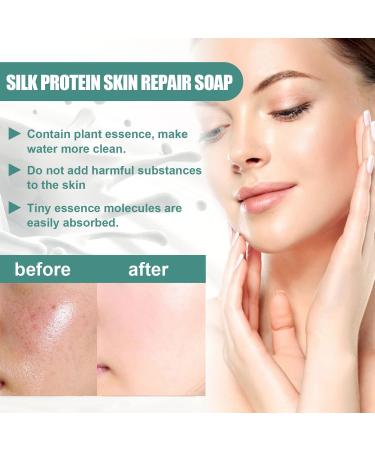 YG LianKai 2PCs SkinFerm Collagen Milk Whitening Soap - Silk Protein Repair, Exfoliating & Brightening for Face & Body - Buy Online on GoSupps.com