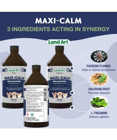 Pet Calming Supplement For Cats and Dogs Support and Maintain a Natural Calm Behaviour L-Theanine Passion flower and Valerian root 250ml GMO Free Gluten Free Sugar Free - Made in Canada - Buy Online on GoSupps.com