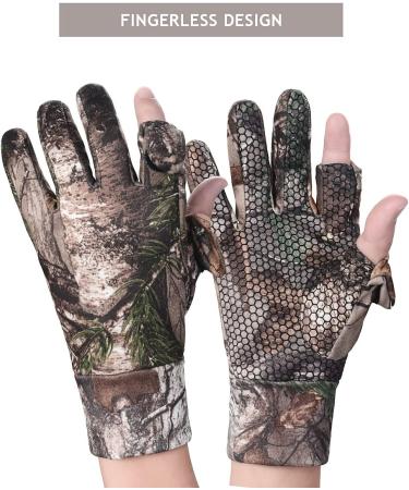 Ehemy Camo Fingerless Hunting Gloves - Lightweight Anti-Slip Accessory for Outdoor Shooting and Fishing - Size Medium - Buy Online on GoSupps.com