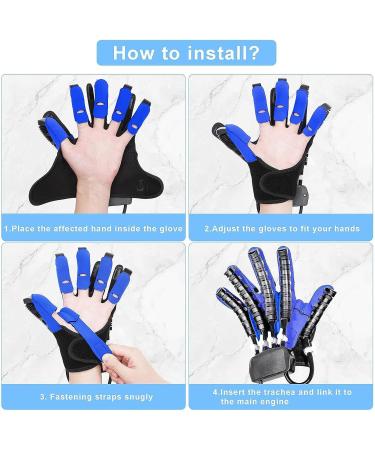 Upgraded Rehabilitation Robot Gloves Relieve Hand Stiffness Hemiplegia Stroke Arthritis Left & Right Hand Finger Rehabilitation Trainer(Size:S Color:Left Hand) Small Left Hand - Buy Online on GoSupps.com