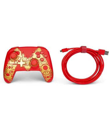 PowerA Enhanced Wired Controller for Nintendo Switch - Mario Gold M Gamepad - Buy Online on GoSupps.com
