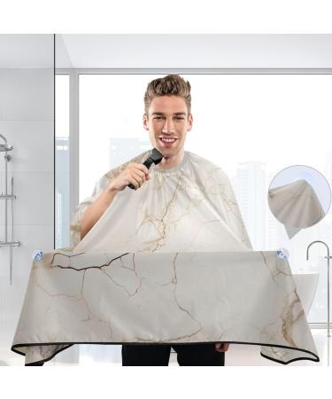 Bolaz Waterproof Barber Cape - White Marble & Cheetah Haircut Bib for Men | Unisex Hair Cutting Cape - Shop Internationally - Buy Online on GoSupps.com