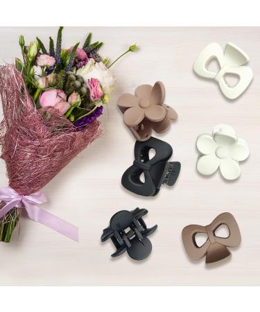 6 Small Hair Clamps (4 cm/1.5 inch) - Cute Two-Row Teeth Clips for High Ponytails | 2 Styles Available - Buy Online on GoSupps.com