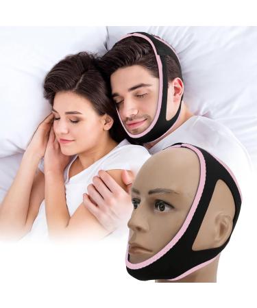 Anti Snoring Chin Strap Anti Snoring Devices for Cpap Users Adjustable and Breathable Chin Strap Effective Reduce Snoring for Men and Women(Pink)