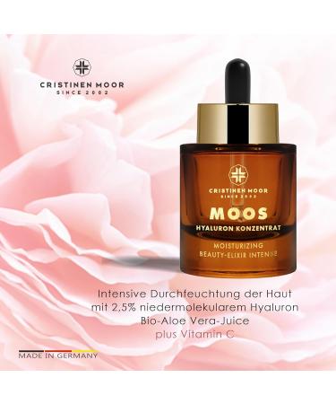  CristinenMoor MOOS Highly Dosed Concentrated Hyaluronic Serum 2.5% Natural Cosmetic Hyaluronic Acid CristinenMoor Anti-Wrinkle Soothing Serum - Buy Online on GoSupps.com