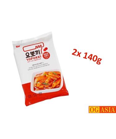 Yopokki Rice Cake Double Pack - Sweet & Sour Korean Instant Tteokbokki 2x140g | OG Asia - Buy Online on GoSupps.com
