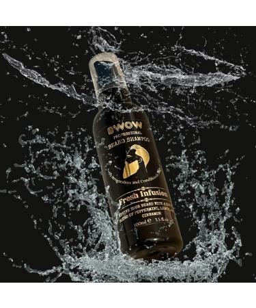 BWOW Professional Beard Shampoo for Men Vegan Natural Cleansing Invigorate to Condition and Revive Hair - Peppermint Lemon & Cinnamon. Fresh Infusion 100ml Revive 100 ml (Pack of 1) - Buy Online on GoSupps.com