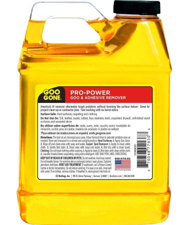 Goo Gone Pro-Power 32 oz - Professional Adhesive Remover for Stickers Tape Grease & More | International Shipping Available - Buy Online on GoSupps.com