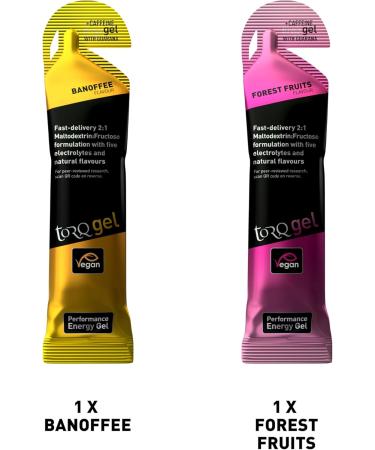 Buy Torq Energy Gel Sample Pack of 12 - Vegan Natural Sports Gels for Running & Cycling - Quick Release Energy 30g Carbs - Buy Online on GoSupps.com