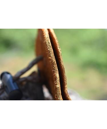Standing Wolf Traditional Moose Leather Finger Tab (3 Under Light Brown) | Handmade Archery Tab for Hunting & Target Practice - Buy Online on GoSupps.com