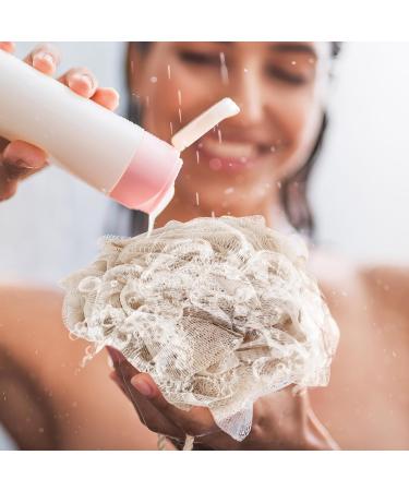 Buy Healvian 7pcs Shower Loofah Foaming Balls - Exfoliating Body Puff & Bath Scrubber for a Refreshing Clean - Perfect Travel Shower Accessory - Buy Online on GoSupps.com
