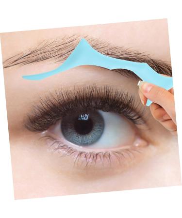 Housoutil Silicone Molds Brow Makeup Supplies Brow Guide Eyebrow Shaper Auxiliary Make up Miss 17.3x5.9cm Blue - Buy Online on GoSupps.com