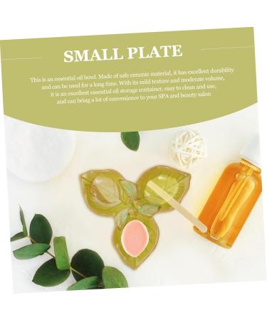 Baluue 1pi ce Bol Pour Huiles Essentielles Plateau De Salon De Bol De Pour Soins Aromath rapeutiques Pour Spa Et Soin Visage Couleur Verte - Buy Online on GoSupps.com