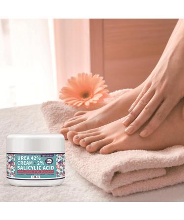Urea 42% Foot Cream - 120g Cracked Heel Repair Cream - Foot Cream for Very Dry Feet - Foot Cream for Cracked Heels and Dry Skin - Maximum Strength For Hand Foot and Body Care - Buy Online on GoSupps.com