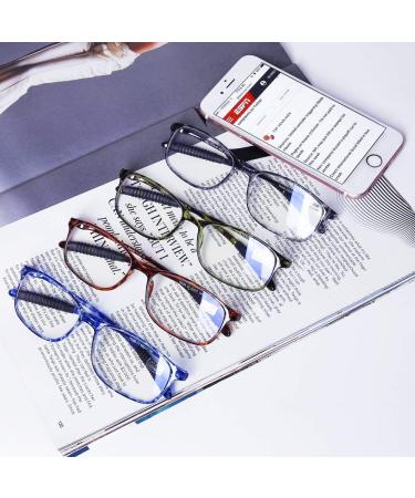 DOOViC Blue Light Filter Reading Glasses for Unisex TR259-C | 9 Colors Available C5 Brown Tortoiseshell 2.0x - Shop Now! - Buy Online on GoSupps.com