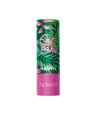 Lip Vibes Lipstick with Vitamin E Oil & Shea Butter by Almay  Matte Finish  Hypoallergenic  Eat Cake  0.14 Oz