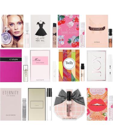 Women's Designer Fragrance Sampler Set - Luxury High End Perfume Vial Sample Most Popular (8 Random Samples) 0.01 Fl Oz (Pack of 8) - Buy Online on GoSupps.com