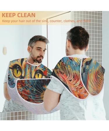 Cat Beard Bib Apron | Beard Hair Catcher for Men | Perfect Gifts for Dad Father's Day & Christmas | 2 Suction Cups Included - Buy Online on GoSupps.com