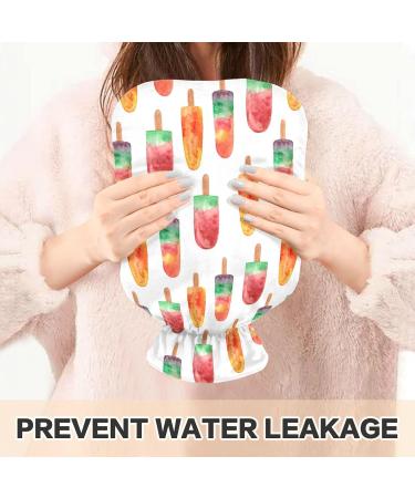 Naanle 2L Watermelon Ice Heat Bottle with Cover | Transparent Hot Water Bottle for Bed | Hand/Foot Pain Relief & Heat Therapy - Buy Online on GoSupps.com
