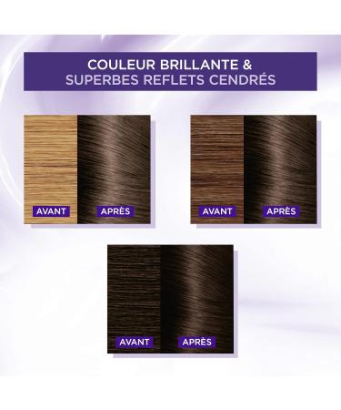 L OR AL PARIS - Triple Care Permanent Hair Color - Anti-Yellow Highlights - Covers 100% of White Hair - Excellence Cool Cr me - Shade: Ultra Ash Dark Blonde (6.11) - Buy Online on GoSupps.com
