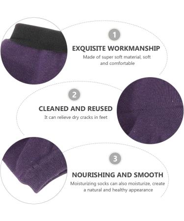 Exceart Moisturizing Heel Socks - 5 Pairs of Summer Silicone Slippers for Soft Smooth Feet - Buy Online on GoSupps.com
