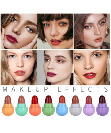 8 Colors Mini Matte Lipstick Set - Long Lasting Waterproof Lipstick Capsules for Girls & Women - Buy Online on GoSupps.com