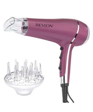 REVLON 1875 Watt 3 Heat 2 Speed Pink Titanium Tourmaline Ionic Hair Dryer