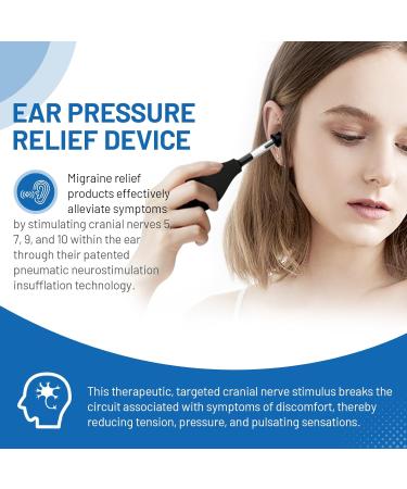 Ear Pressure Relief Suction Device - Instant Inner Ear Tension Relief for Migraines Tinnitus and Travel Discomfort | Safe Portable and Effective Ear Wax Removal Tool (1-Pack) - Buy Online on GoSupps.com