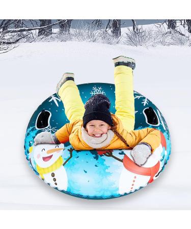 Inflatable Snow Tubes for Kids and Adults | Heavy Duty Snow Sleds for Family Winter Fun | Sturdy Handles | Large Winter Skating Toys and Gifts - Buy Online on GoSupps.com