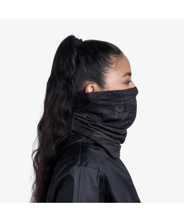 Buff Women's Neck Warmer Dryflx Tube Scarf - Unisex Solid Black One Size - Perfect for All Outdoor Activities - Buy Online on GoSupps.com