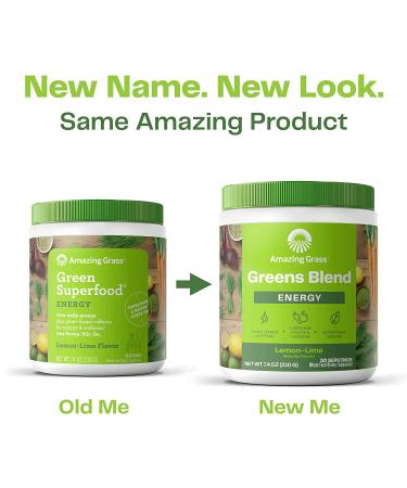 Buy Amazing Grass Green Superfood Energy Lemon Lime 24.7 oz - Boost Your Health & Vitality - Buy Online on GoSupps.com