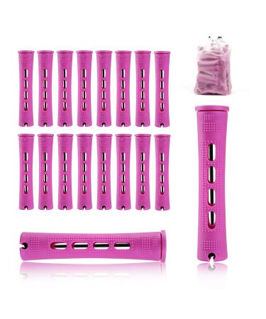 60pcs Perm Rods for Natural Hair, Perm Rods Set Medium Size Cold Wave Rods, Hair Roller Curler Perm Rods for long hair, Perming Rods Hair Curlers for Short Hair, Curly Rods Tools for DIY Purple 60pcs