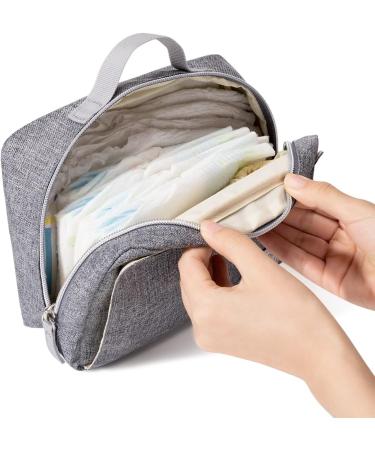 Sunveno Unisex Baby Changing Bag | Waterproof Shoulder Diaper Bag for on-the-go | Large Pink | Pure Grey - Buy Online on GoSupps.com