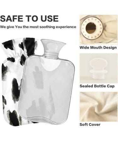 Watercolor Cow Pattern Heat Bottle - 2L Hot Water Bottle for Pain Relief & Compress - Buy Online on GoSupps.com