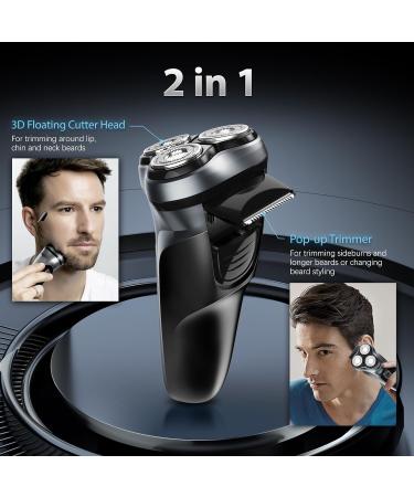 SEJOY Electric Razor for Men - Cordless Washable Rechargeable with LED Display & Pop-Up Trimmer | Perfect for Home & Travel - Buy Online on GoSupps.com
