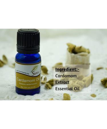 Buy SVATV Cardamom Essential Oil - 10ml Therapeutic Quality Aromatherapy Fragrance for Diffusers Yoga Massage & DIY Body Care - International Shipping Available - Buy Online on GoSupps.com