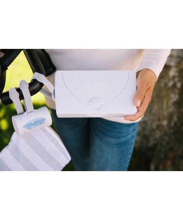Ubbi Portable Baby Wipes Dispenser - Must-Have Travel Accessory for Newborns - Reusable, White - Buy Online on GoSupps.com