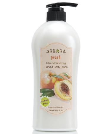 ARBORA Hand & Body Lotion PEACH 25.4OZ - Paraben Free Natural Ultra-Moisturizing Massage Lotion - Original from Korea - Shop Worldwide - Buy Online on GoSupps.com