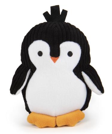 TrustyPup Tough N Fun & Strong N Silent Plush Toys for Dogs & Puppies, Ft. Loud Squeakers & Silent Squeaker Toys  Multiple Styles Strong 'N Silent (Ultrasonic) Medium Strong 'N Silent (Ultrasonic) - Penguin (Black)