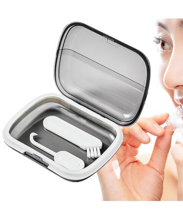 Portable Yusheng Transparent Black Storage Case for Retainers | Small Fingering Suitcase & Cleaning Container - International Shipping Available - Buy Online on GoSupps.com