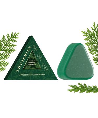 SONGVISON Nature Triangle Solid Shampoo for Women & Men - Eco Friendly Natural Solid Shampoo with Herbal Extracts to Soothe Scalp Strengthen Hair & Reduce Frizz