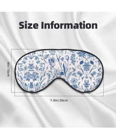 Buy Flowers and Leaves Print Unisex Sleep Eye Mask - Soft Comfort Cover for Travel Yoga & Shift Work - Buy Online on GoSupps.com
