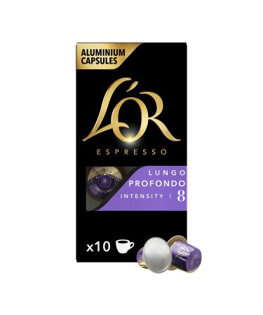 L'OR L'Or Lungo Profundo Coffee Capsules Aluminium Intensity 8 - 10 Capsules